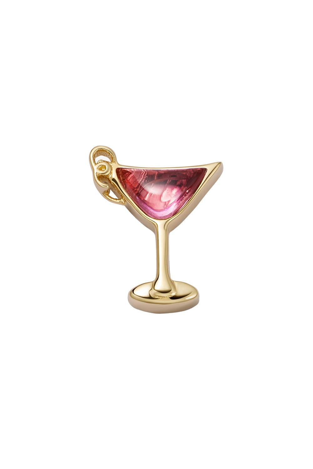 Pink Tourmaline Cosmopolitan Charm-ROSE GOLD-JEWELRYFINE JEWELPENDANT-LOQUET