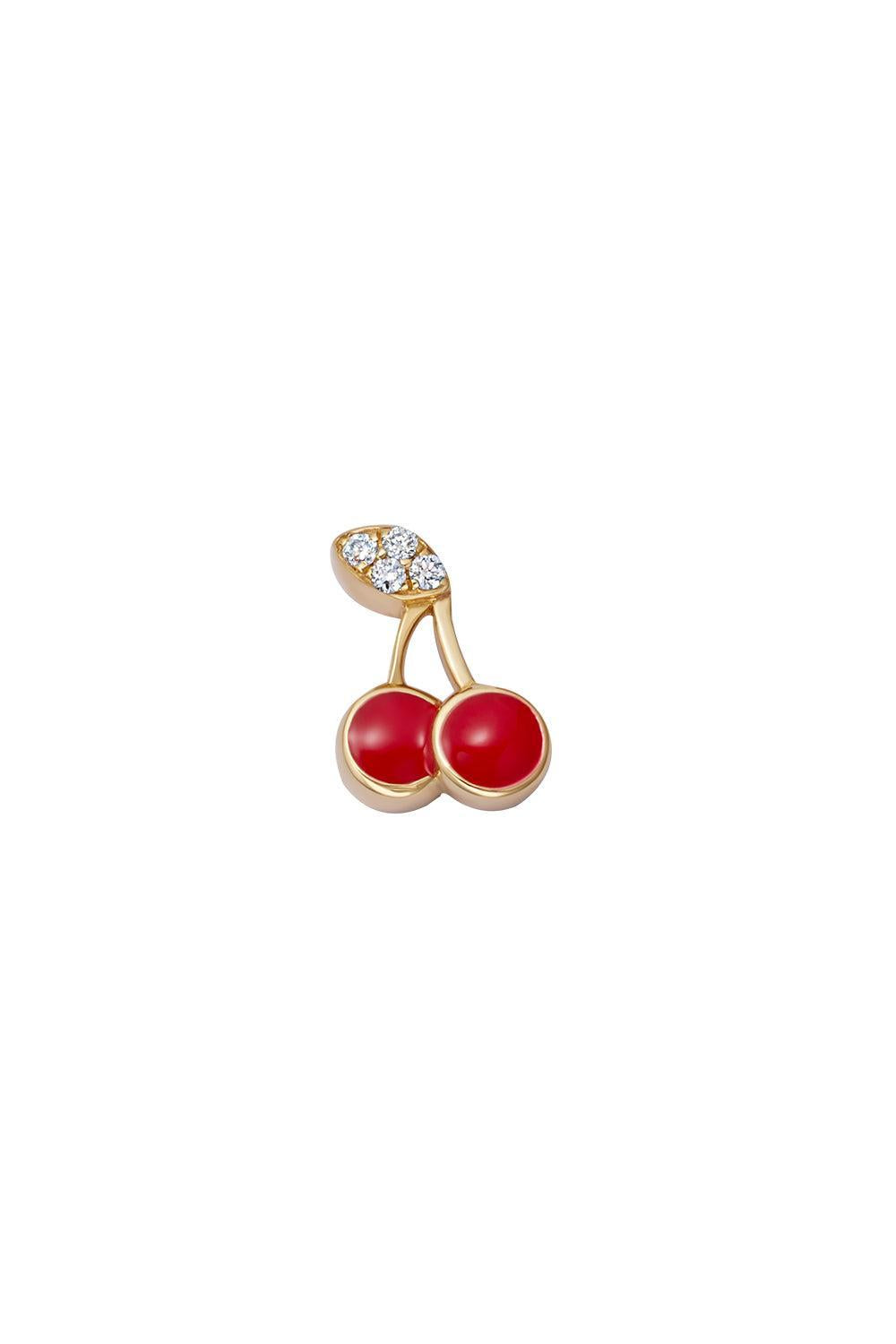 Cherry Charm-YELLOW GOLD-JEWELRYFINE JEWELPENDANT-LOQUET