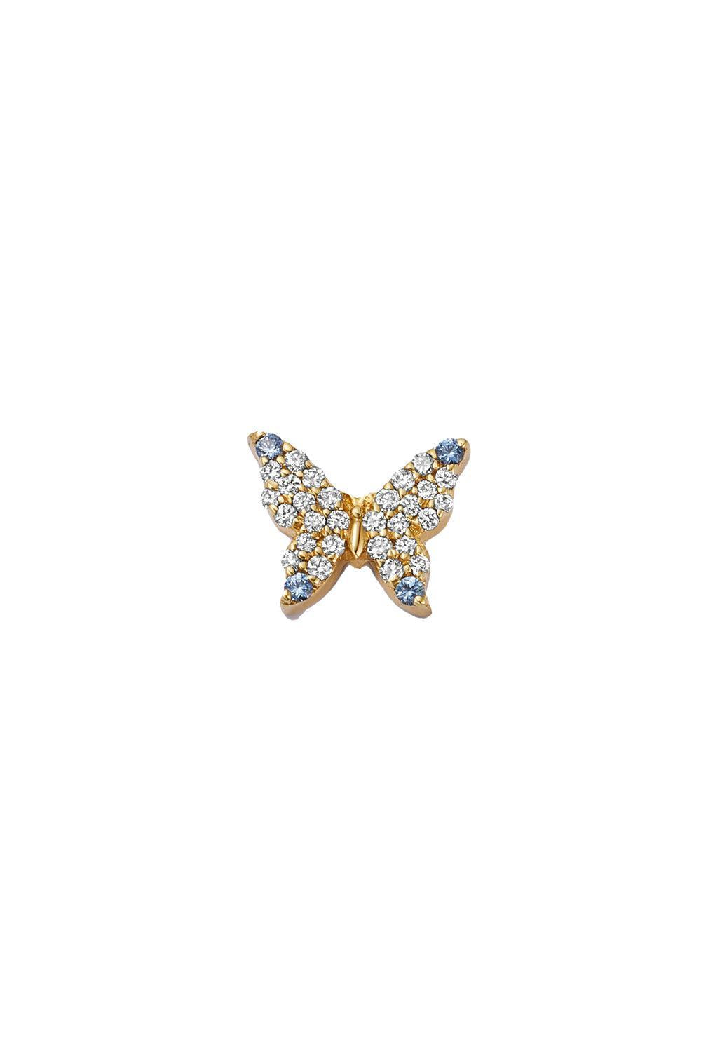Diamond Butterfly Charm-YELLOW GOLD-JEWELRYFINE JEWELPENDANT-LOQUET