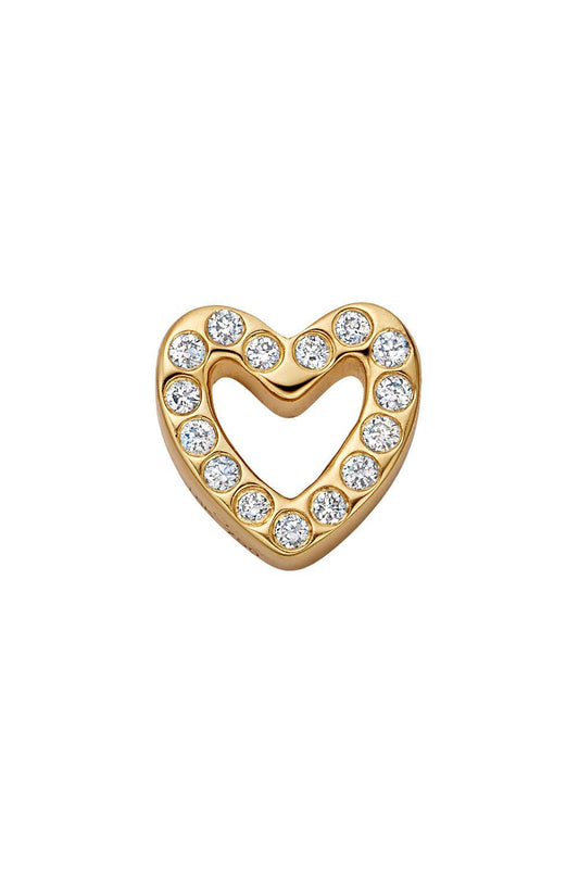Diamond Heart Charm-YELLOW GOLD-JEWELRYFINE JEWELPENDANT-LOQUET