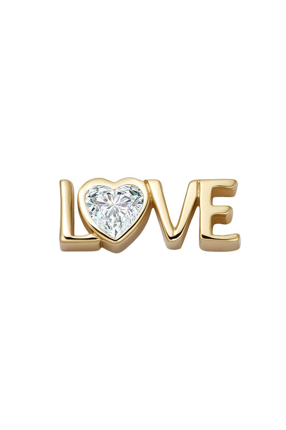Diamond Heart Love Charm-YELLOW GOLD-JEWELRYFINE JEWELPENDANT-LOQUET