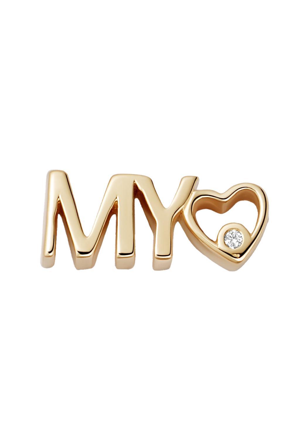 Diamond My Love Charm-YELLOW GOLD-JEWELRYFINE JEWELPENDANT-LOQUET