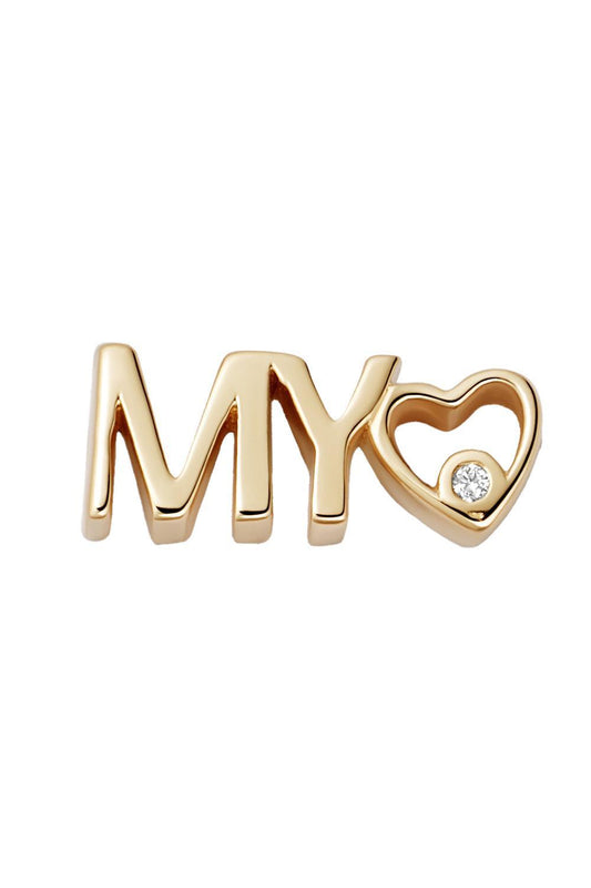 Diamond My Love Charm-YELLOW GOLD-JEWELRYFINE JEWELPENDANT-LOQUET