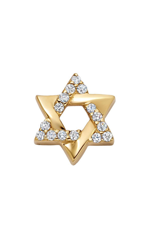 Diamond Star Of David Charm-YELLOW GOLD-JEWELRYFINE JEWELPENDANT-LOQUET