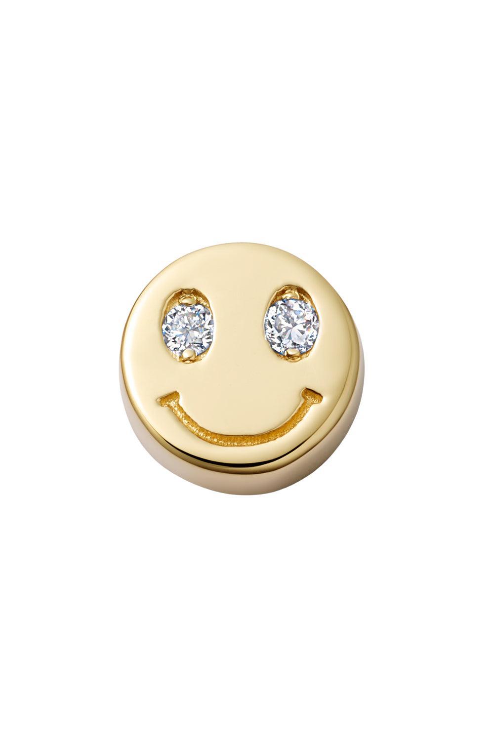 Happy Face Charm-YELLOW GOLD-JEWELRYFINE JEWELPENDANT-LOQUET