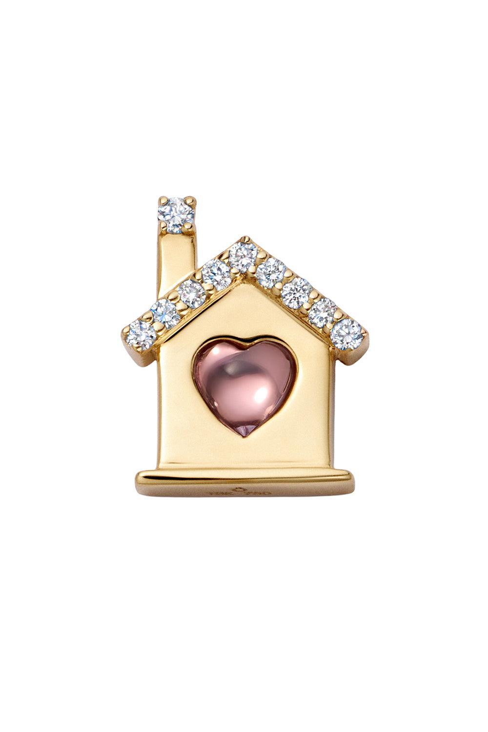 Home Is Where the Heart Is Charm-YELLOW GOLD-JEWELRYFINE JEWELPENDANT-LOQUET