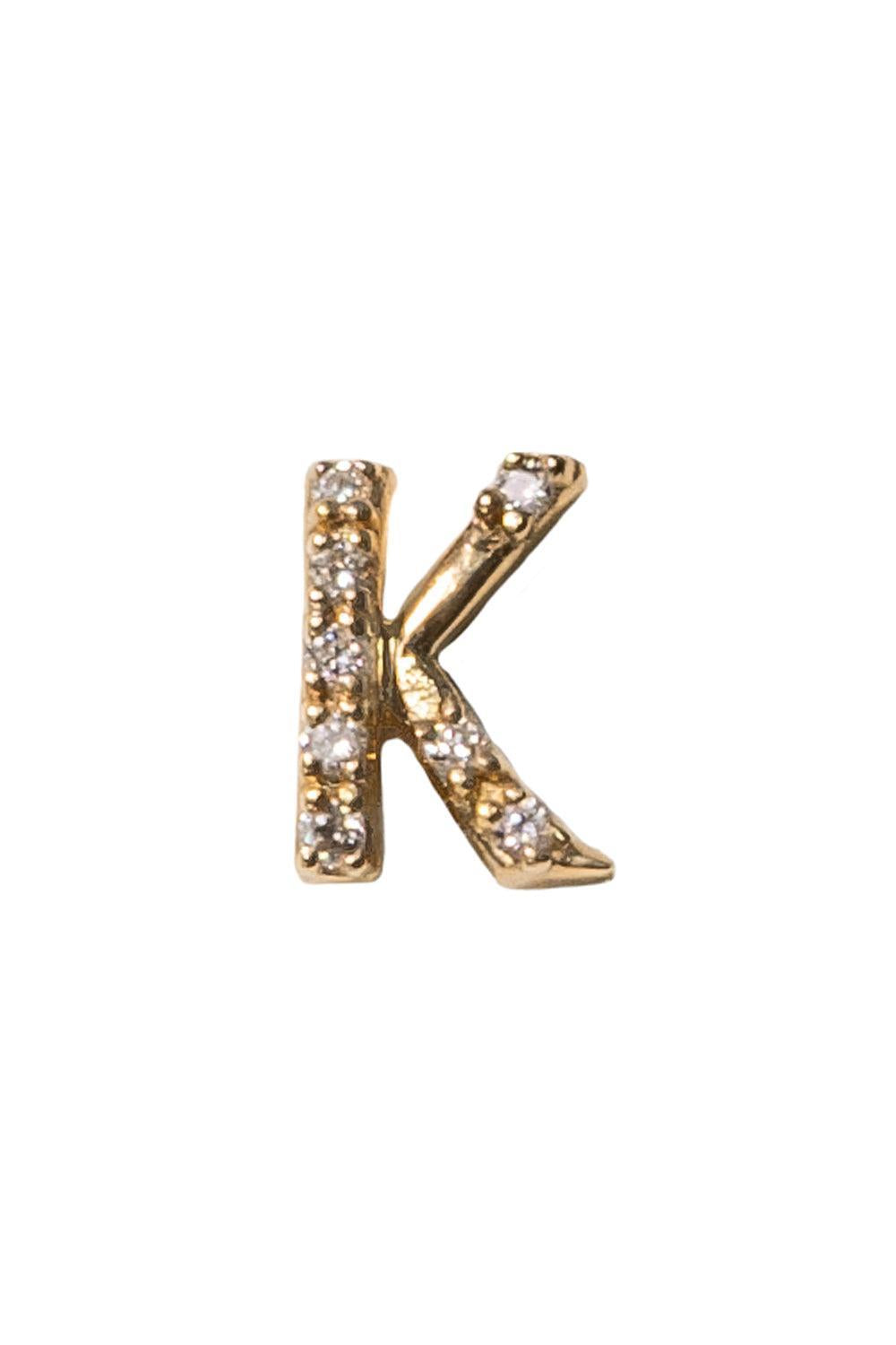 Diamond Letter Charm-YELLOW GOLD-K-JEWELRYFINE JEWELPENDANT-LOQUET