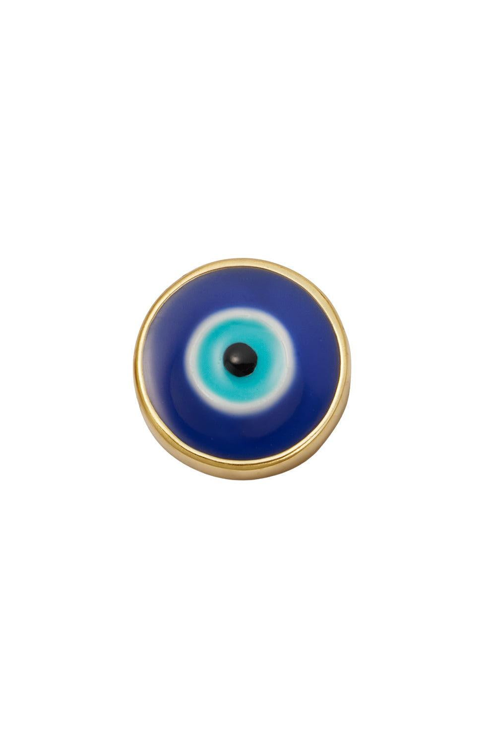 Turkish Evil Eye Charm-YELLOW GOLD-JEWELRYFINE JEWELPENDANT-LOQUET