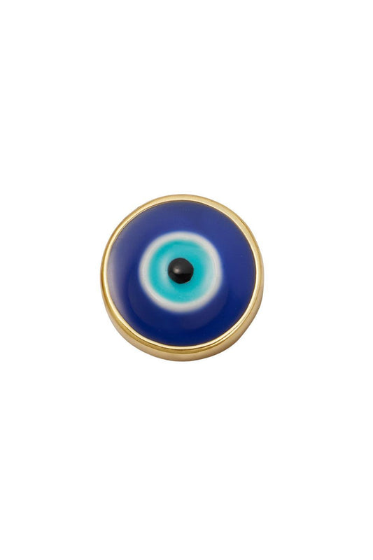 Turkish Evil Eye Charm-YELLOW GOLD-JEWELRYFINE JEWELPENDANT-LOQUET
