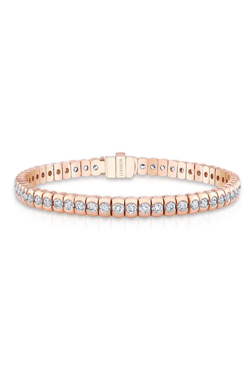 LORAIDA SIGNATURE TENNIS BRACELET-ROSE GOLD-JEWELRY FINE JEWELBRACELET O-LORAIDA
