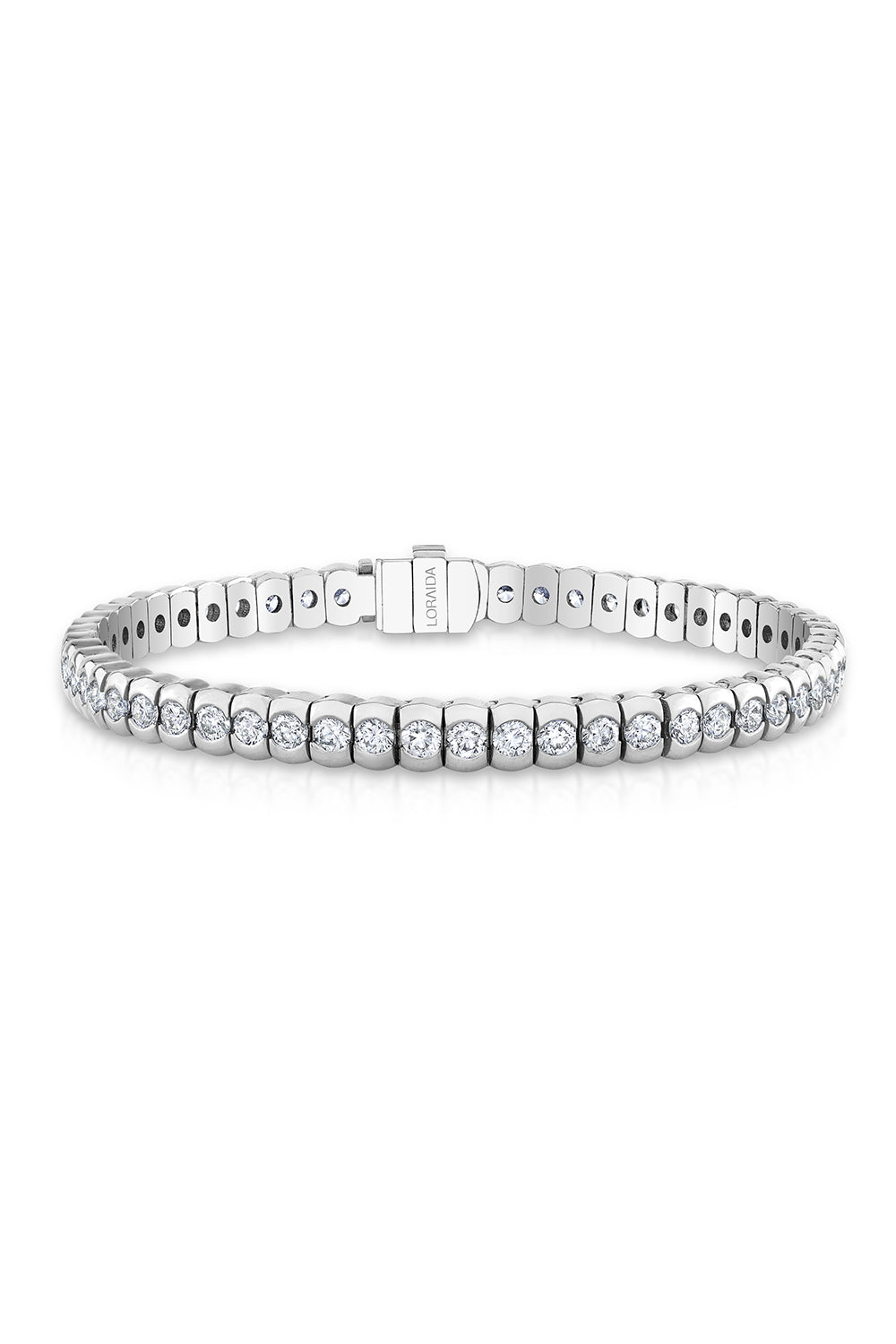 LORAIDA SIGNATURE TENNIS BRACELET-WHITE GOLD-JEWELRY FINE JEWELBRACELET O-LORAIDA