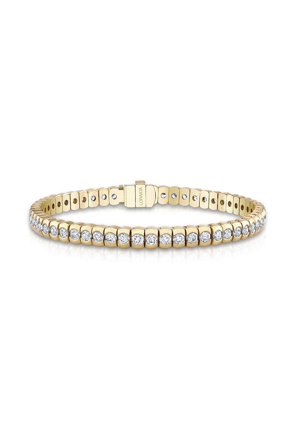 LORAIDA SIGNATURE TENNIS BRACELET-YELLOW GOLD-JEWELRY FINE JEWELBRACELET O-LORAIDA