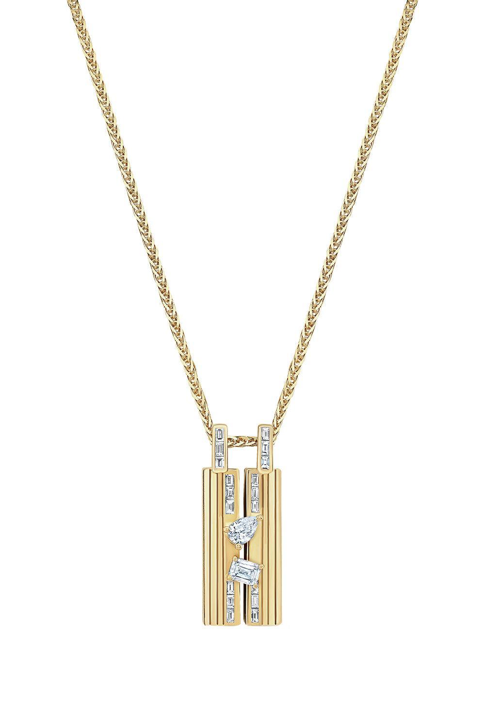 Diamond Diamond Small Blade Necklace-YELLOW GOLD-18-JEWELRYFINE JEWELNECKLACE O-LORAIDA