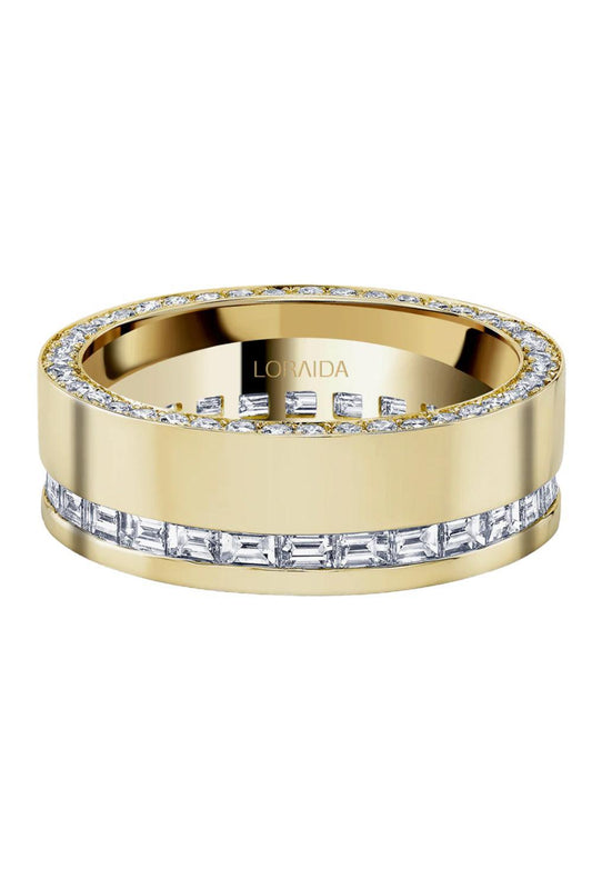 Diamond Cigar Band-YELLOW GOLD-7-JEWELRYFINE JEWELRING-LORAIDA