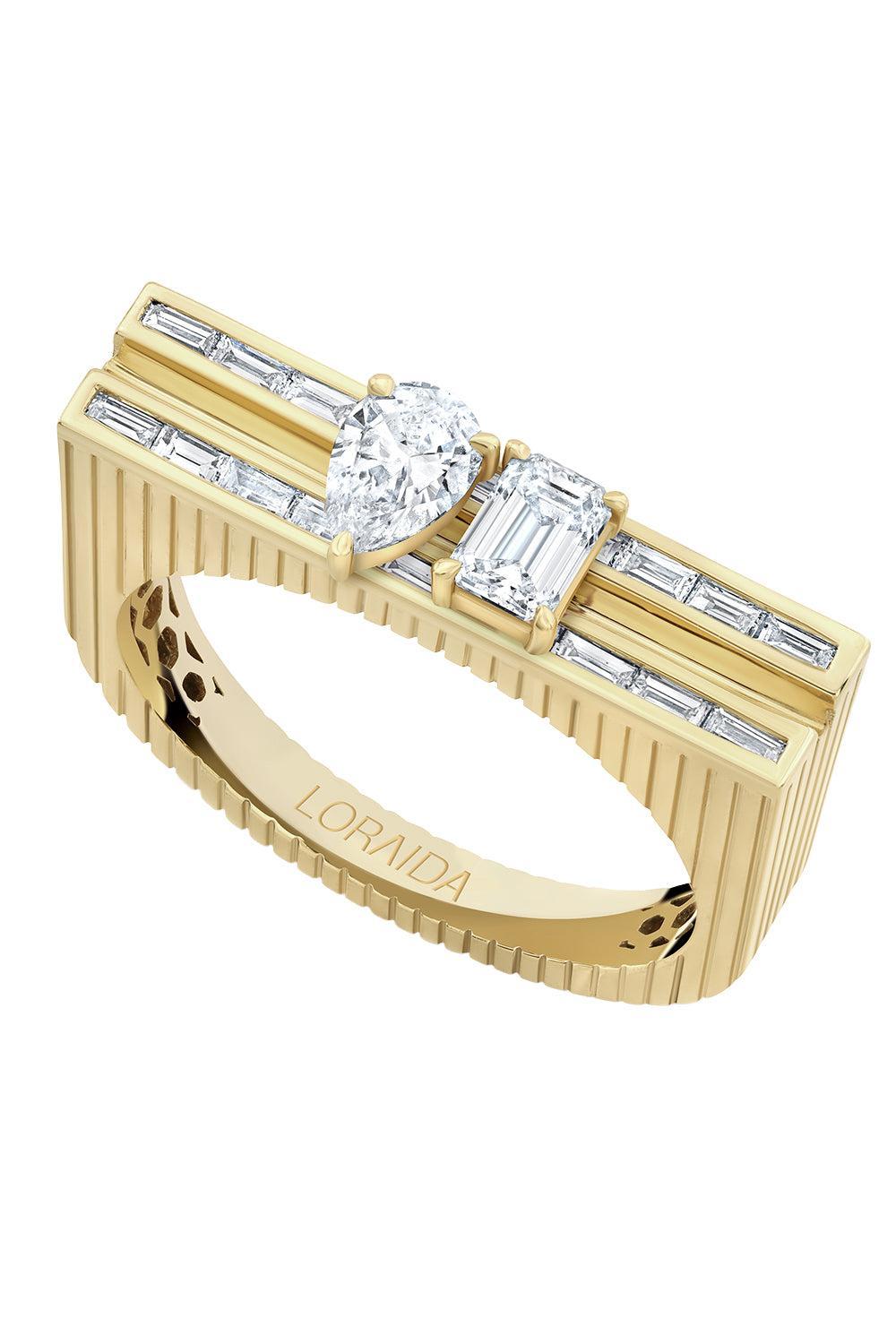 Diamond Pear Blade Ring-YLLWGOLD-6.5-JEWELRYFINE JEWELRING-LORAIDA