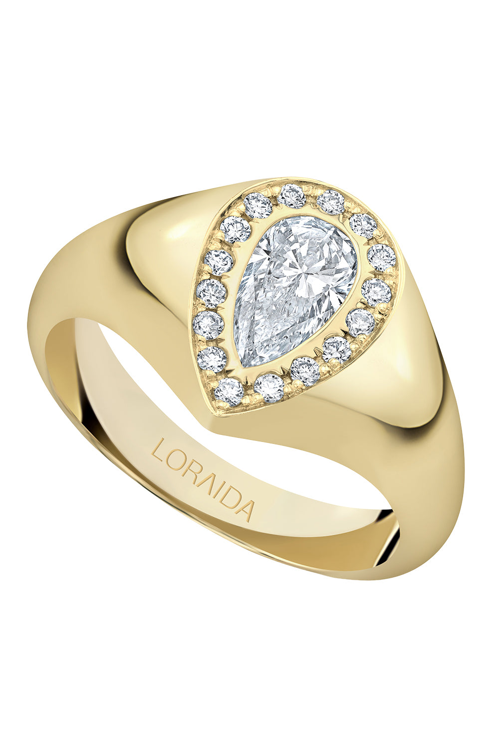 Diamond Pave Vortex Pinky Ring