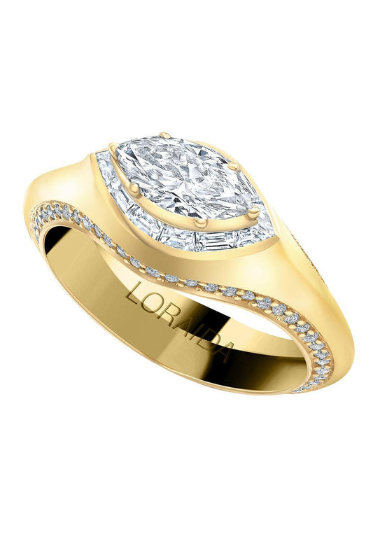 Diamond Mini Eres Ring-YELLOW GOLD-6.25-JEWELRYFINE JEWELRING-LORAIDA