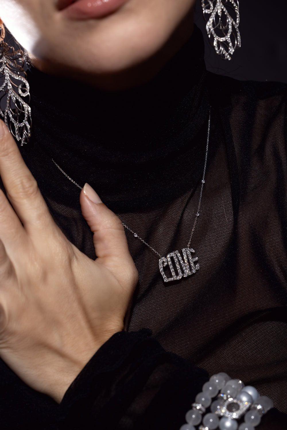 LOREE RODKIN-Yin Yang Beaded Charm Bracelet-WHITE GOLD