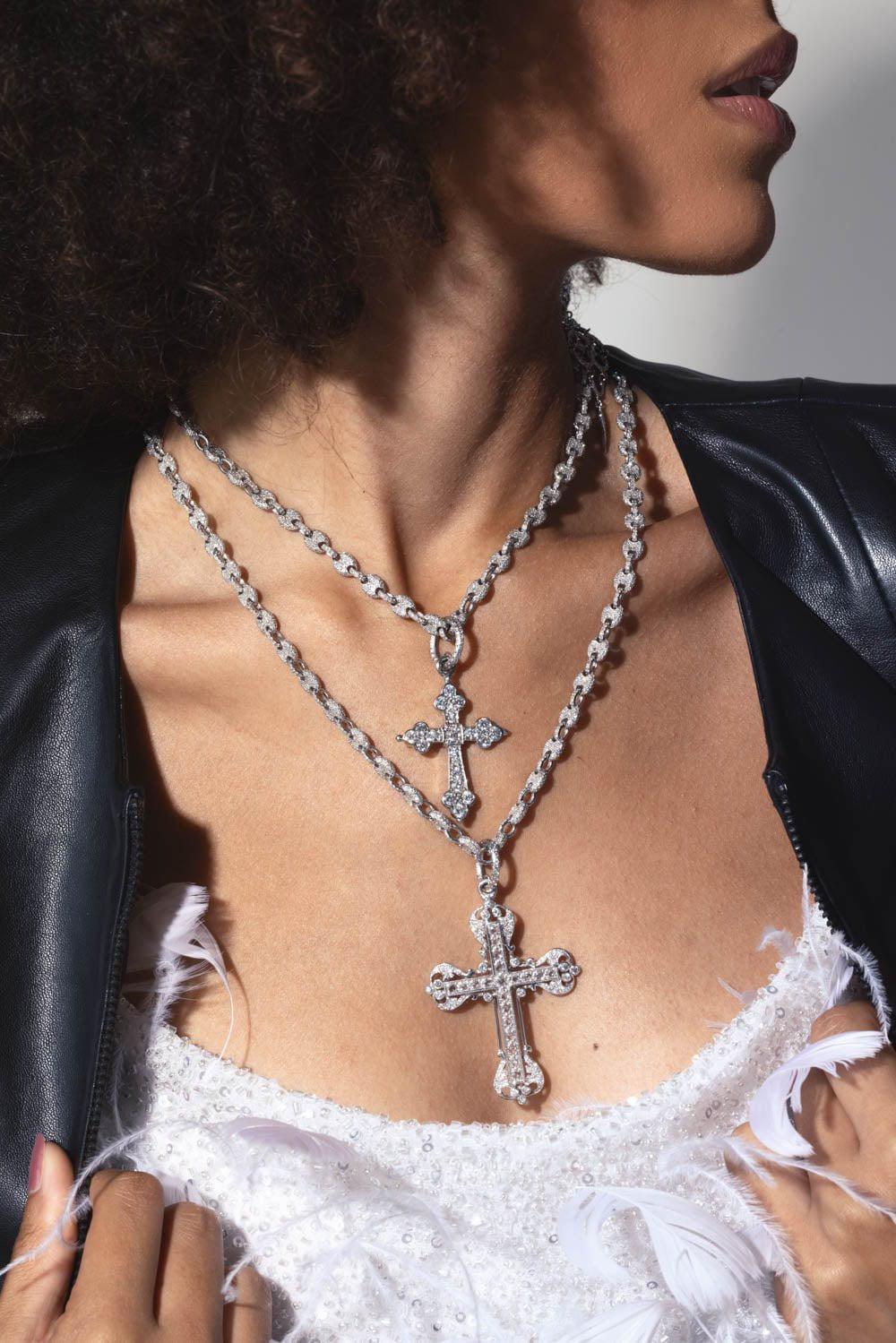 Double Sided Diamond Link Necklace | LOREE RODKIN – Marissa