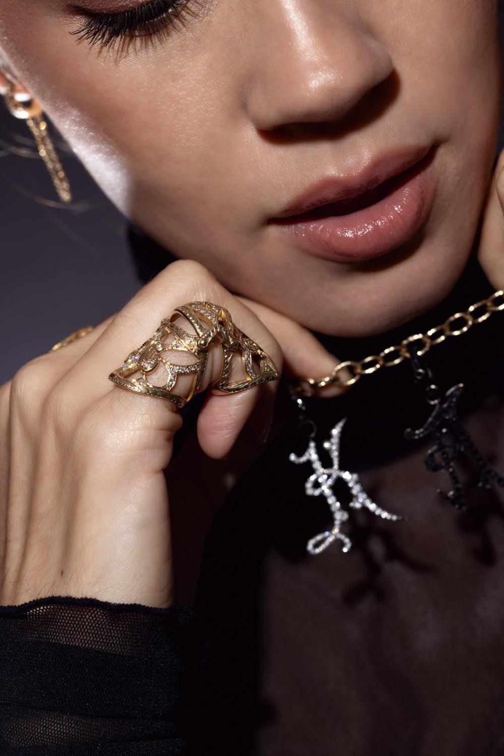LOREE RODKIN-Medium Oval Link Chain-YELLOW GOLD
