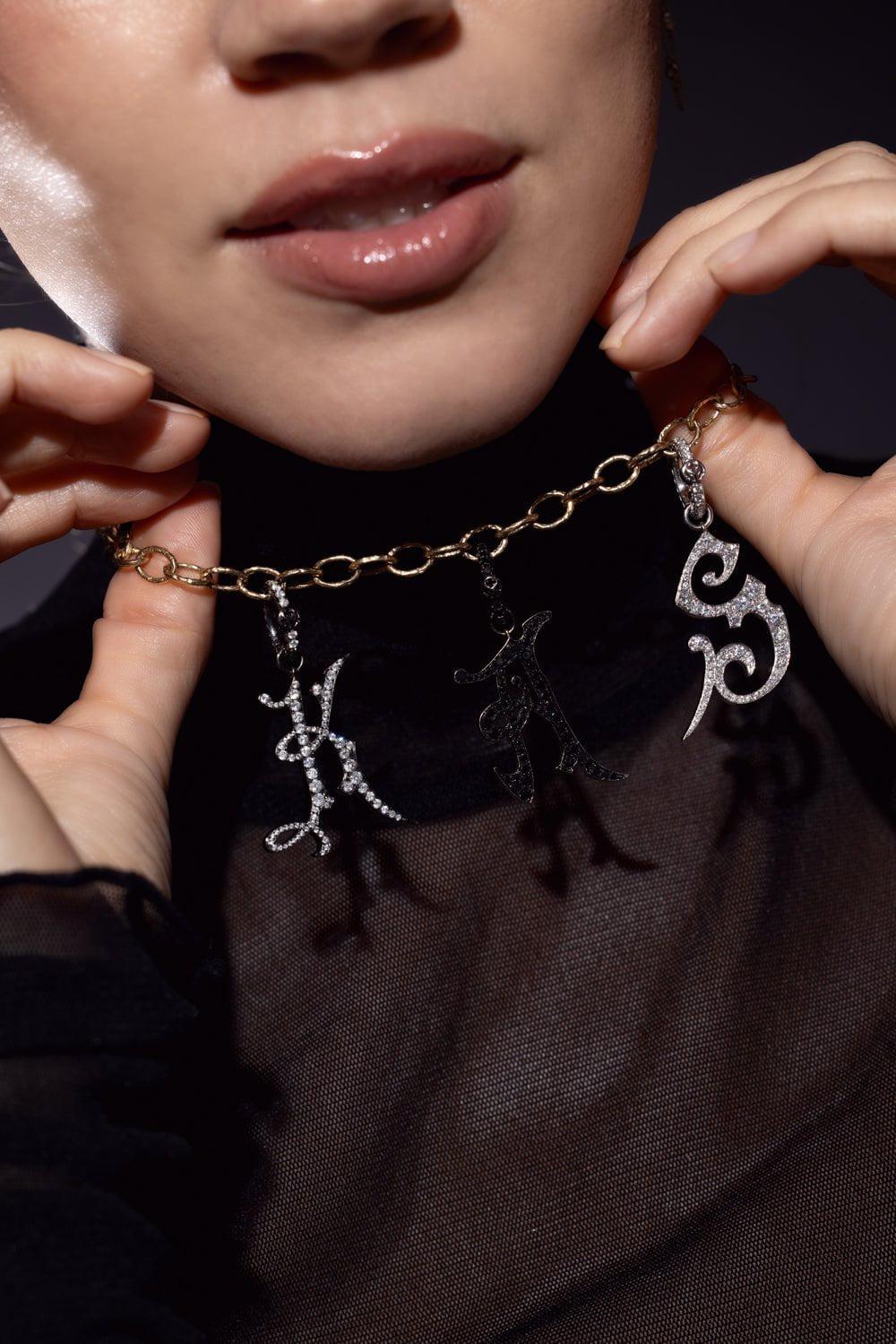 LOREE RODKIN-Medium Oval Link Chain-YELLOW GOLD
