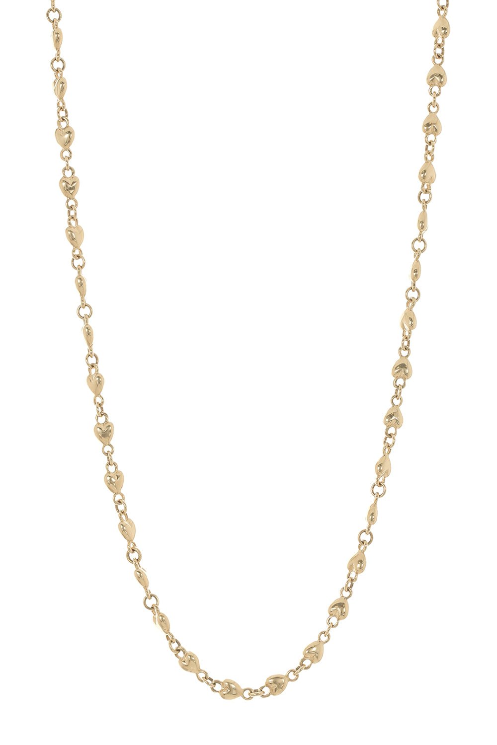 LOREE RODKIN-Puffy Heart Chan Necklace-YELLOW GOLD