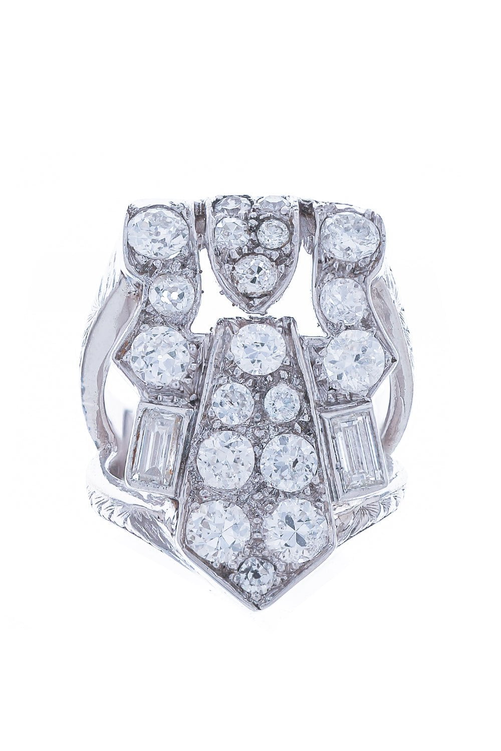 LOREE RODKIN-Vintage Art Deco Pinky Ring-WHITE GOLD