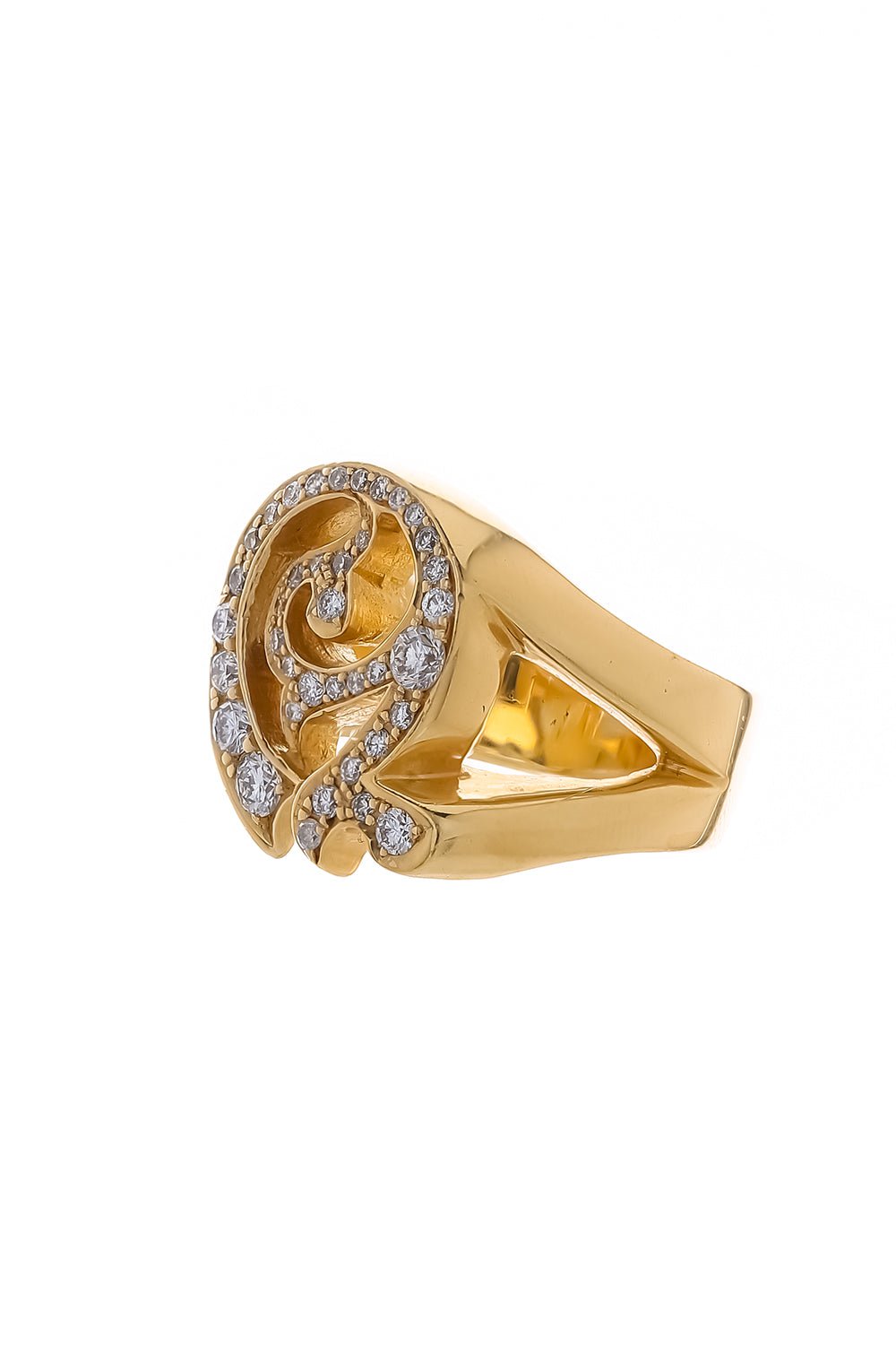 LOREE RODKIN-Gothic O Ring-YELLOW GOLD