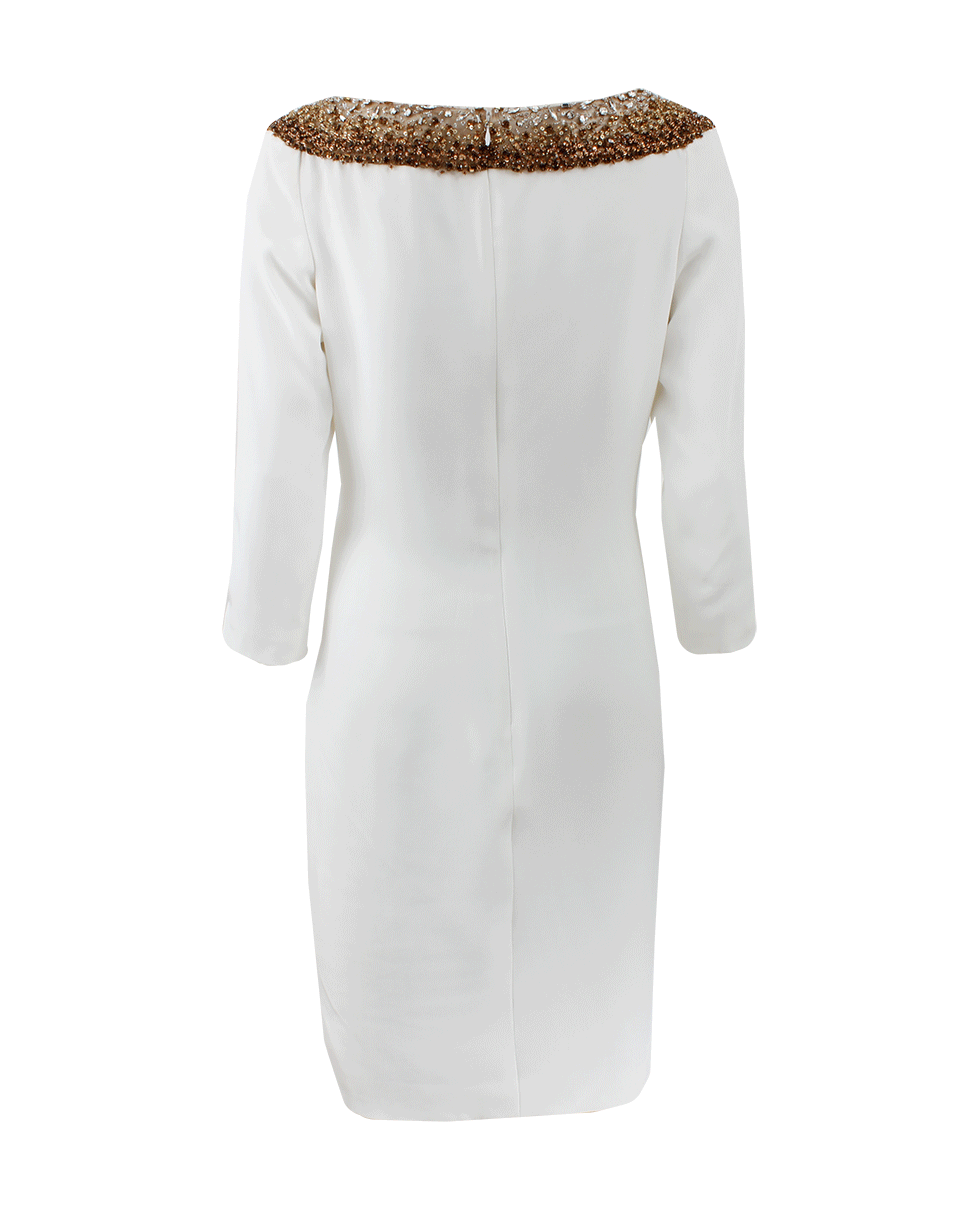 LORENA SARBU-Illusion Silk Crepe Dress-WHITE