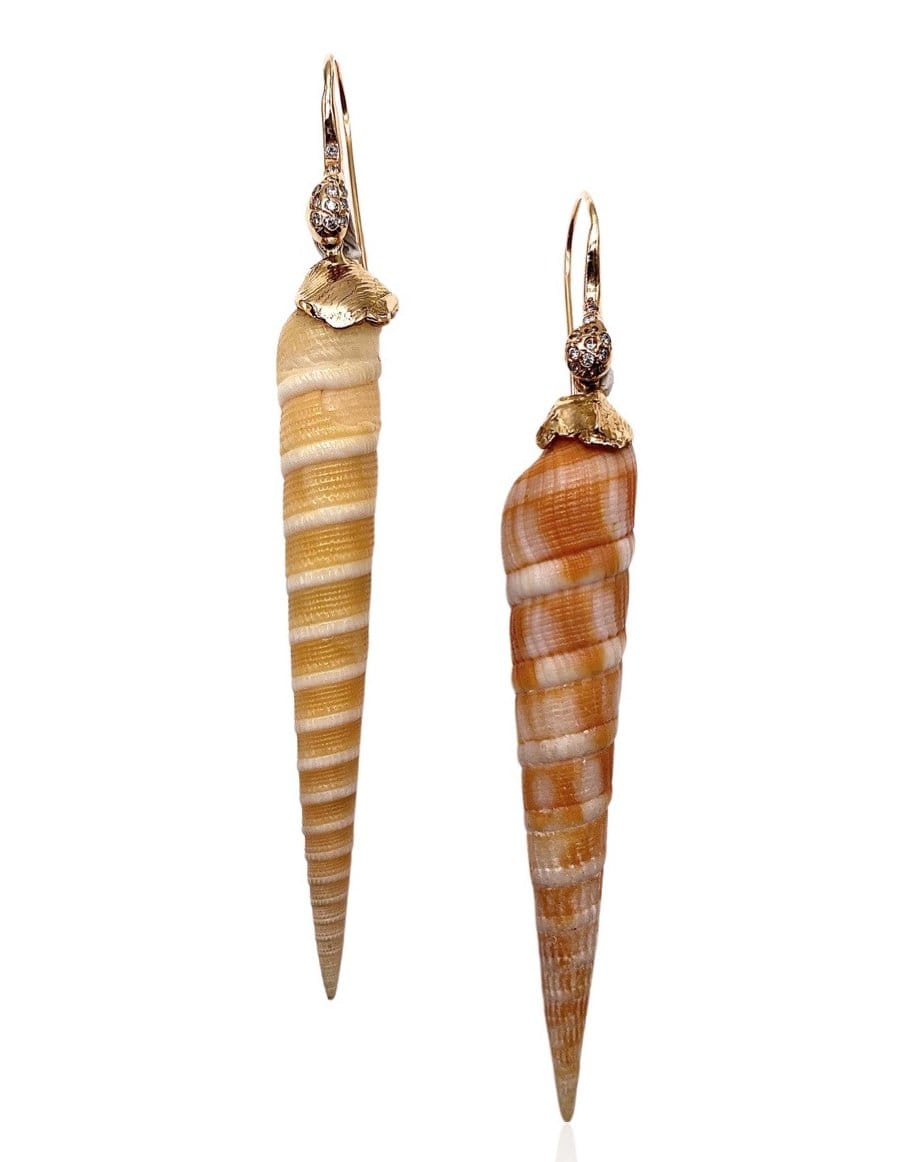LUCIFER VIR HONESTUS-Shell Earrings-ROSE GOLD