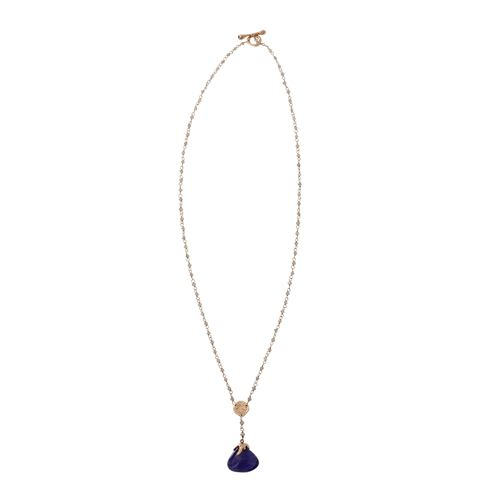LUCIFER VIR HONESTUS-Tanzanite Rosario Necklace-ROSE GOLD