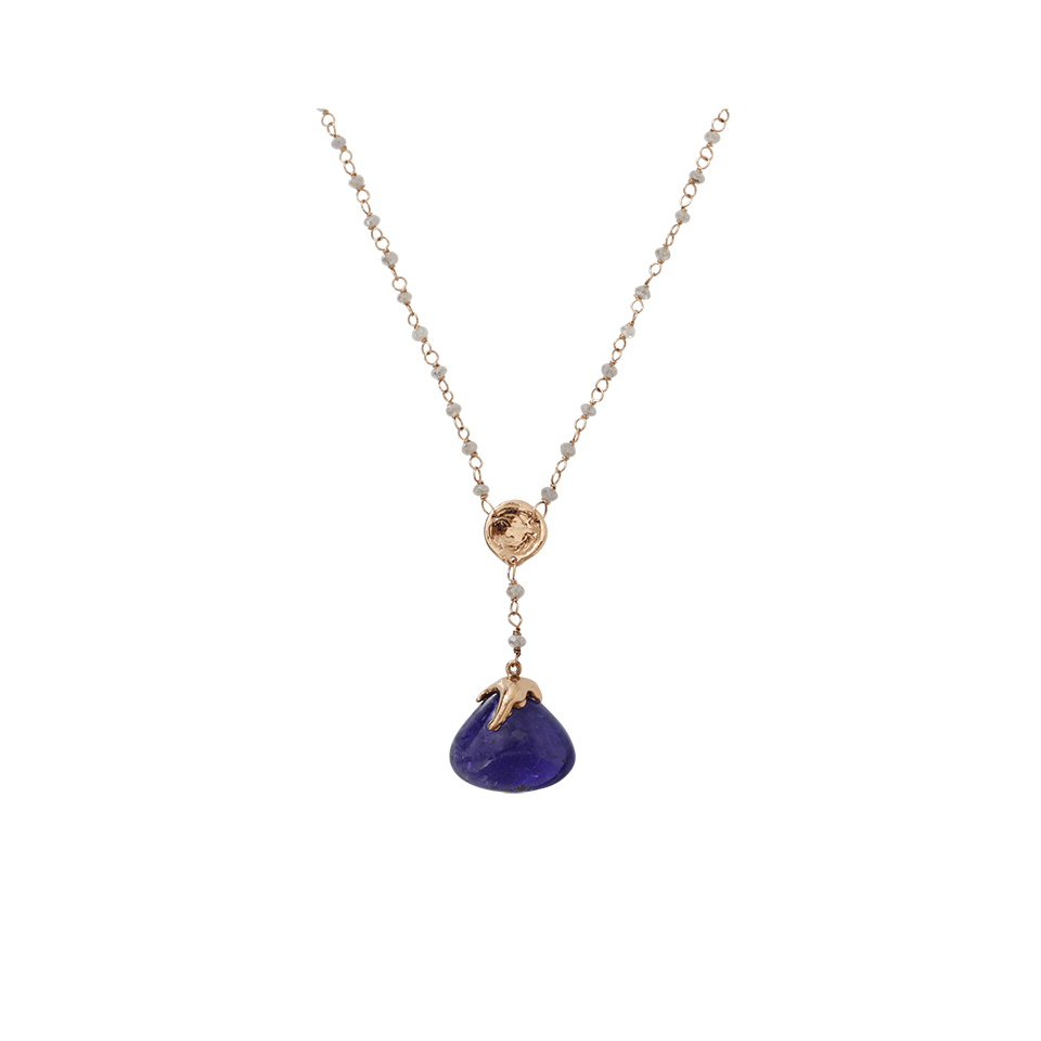 LUCIFER VIR HONESTUS-Tanzanite Rosario Necklace-ROSE GOLD
