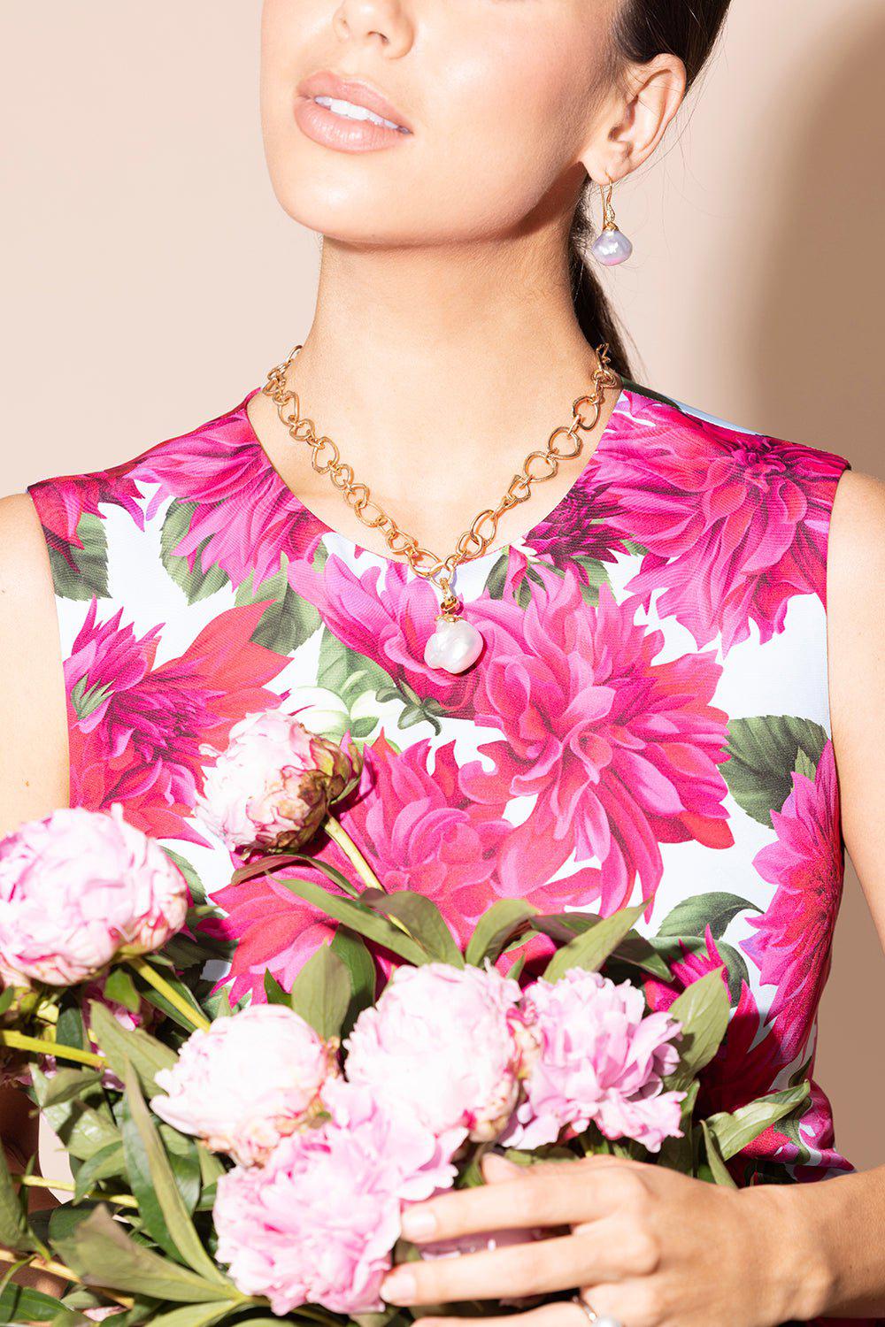 LUCIFER VIR HONESTUS-Australian Pearl Pendant-ROSE GOLD