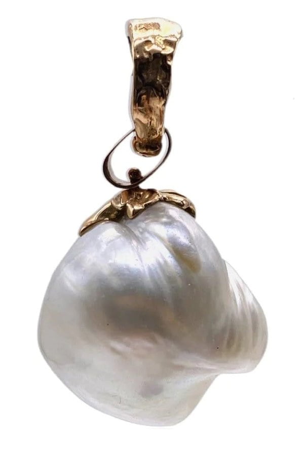 LUCIFER VIR HONESTUS-Australian Pearl Pendant-ROSE GOLD