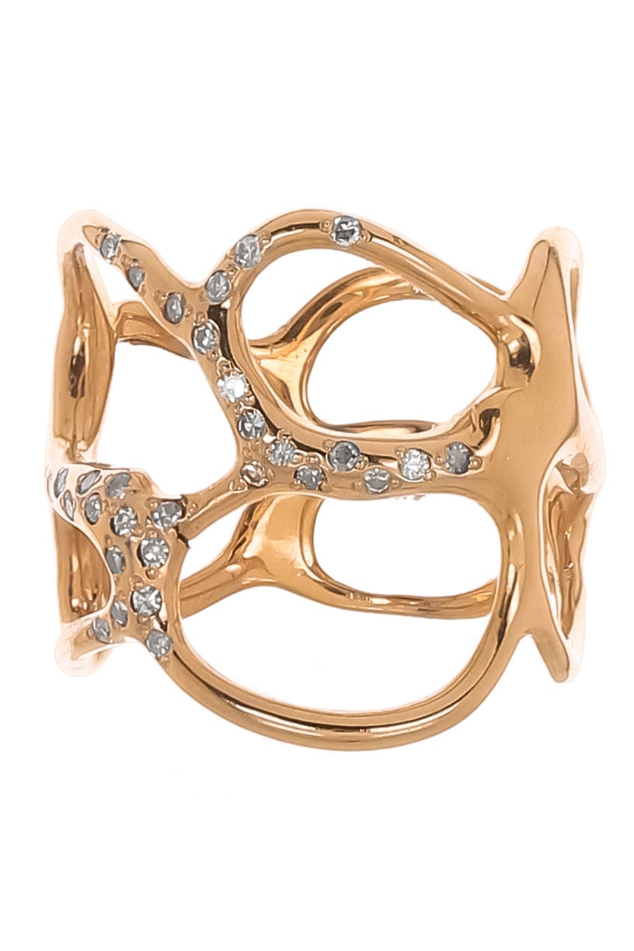 LUCIFER VIR HONESTUS-Diamond Wrap Ring-ROSE GOLD