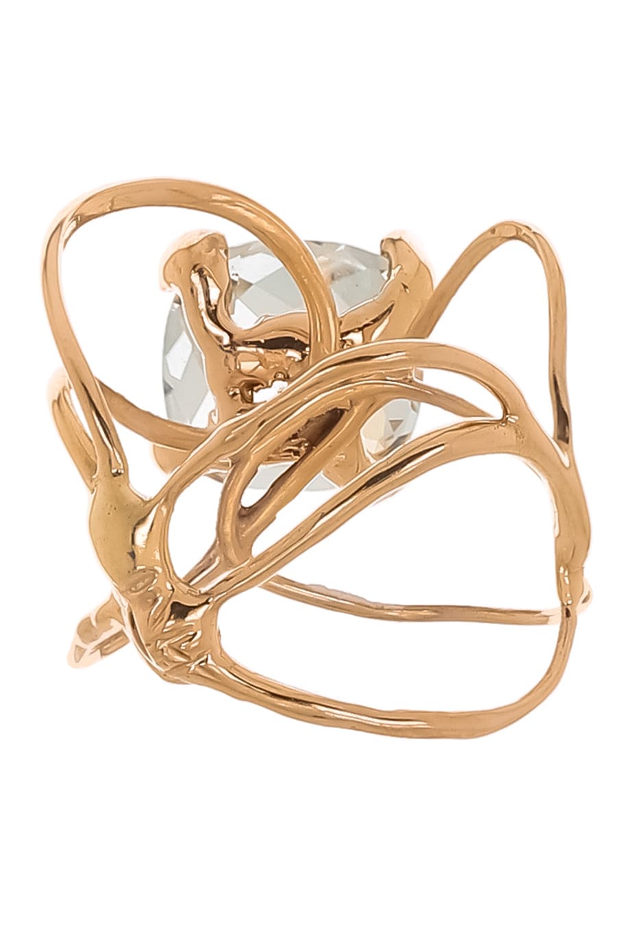LUCIFER VIR HONESTUS-Topaz Wrap Ring-ROSE GOLD