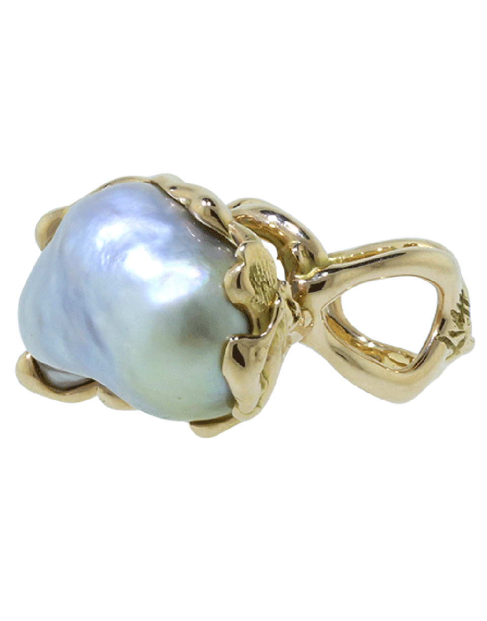 LUCIFER VIR HONESTUS-Reticolo Pearl Ring-ROSE GOLD