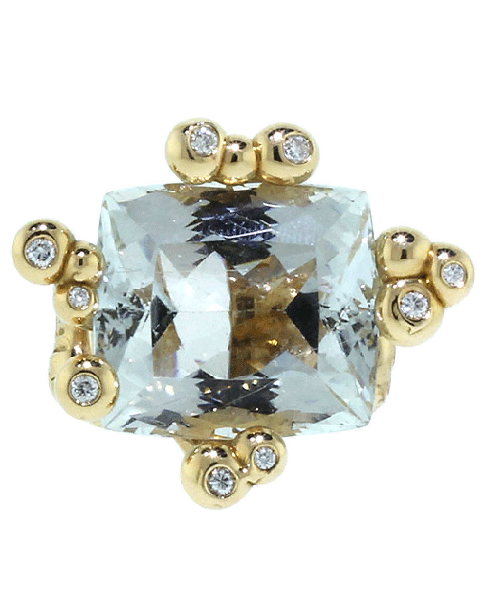 LUCIFER VIR HONESTUS-Parrocchino Natural Topaz Ring-ROSE GOLD