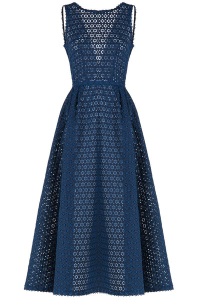 Sleeveless Eyelet Midi Dress