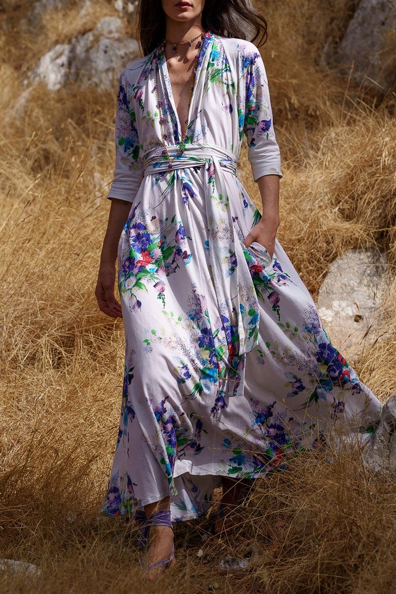 Luisa BECCARIA: Floral Printed Luisa Dress