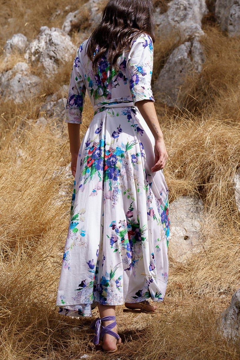 Fashion Luisa Beccaria Abiti Luisa Beccaria Monet Silk Midi Dress