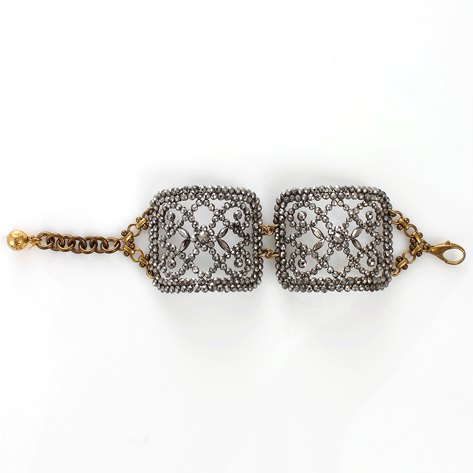 LULU FROST-Victorian Shoe Buckle Cuff-SILVER