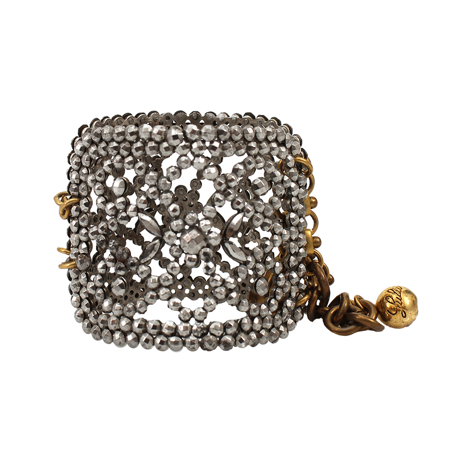 LULU FROST-Victorian Shoe Buckle Cuff-SILVER