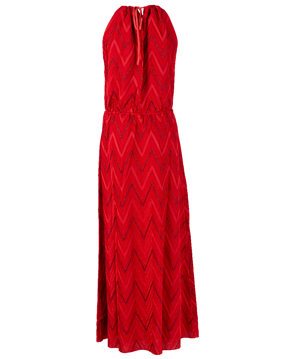 M MISSONI-Elastic Waist Halter Dress-