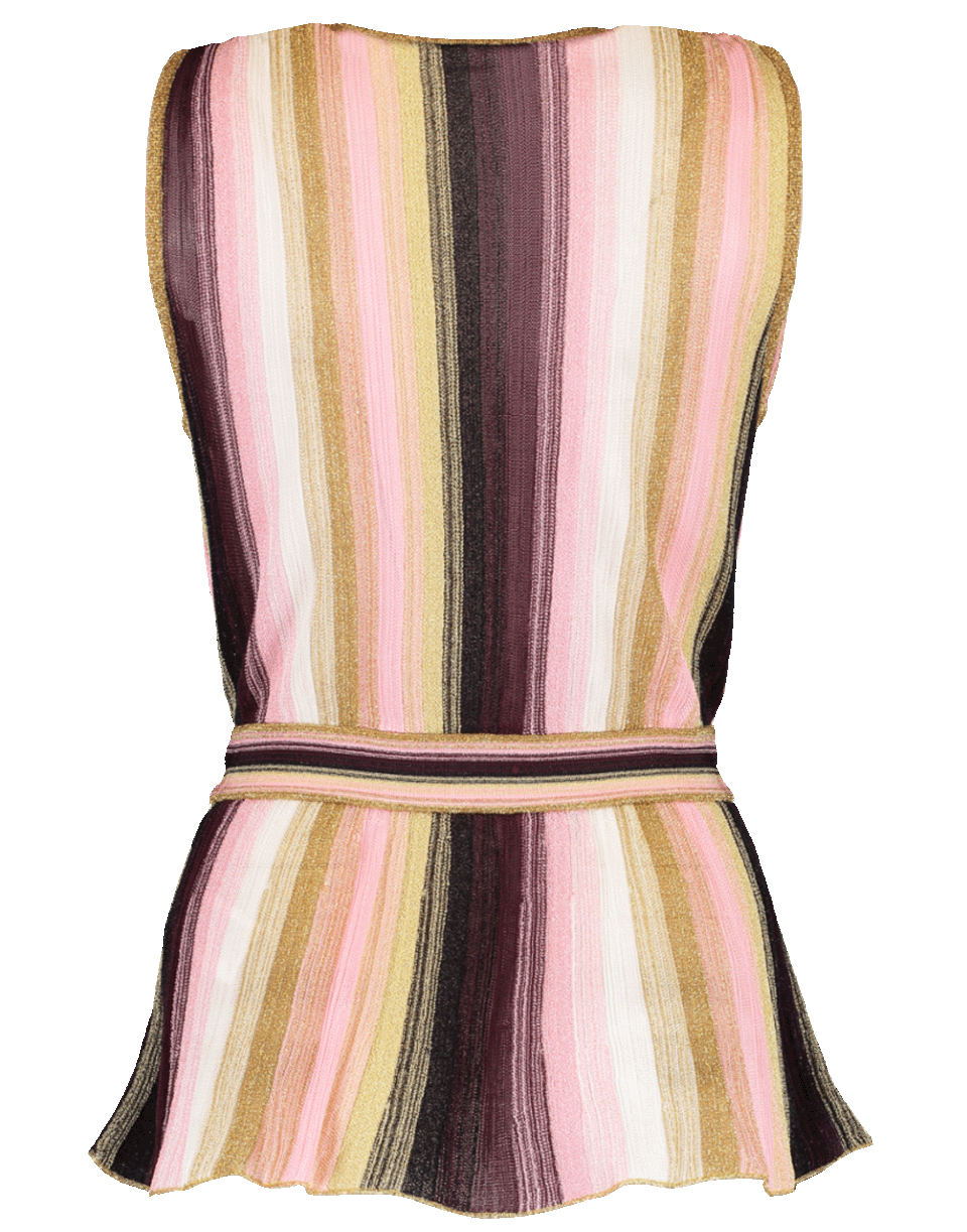 M MISSONI-Deep V Knit Top-
