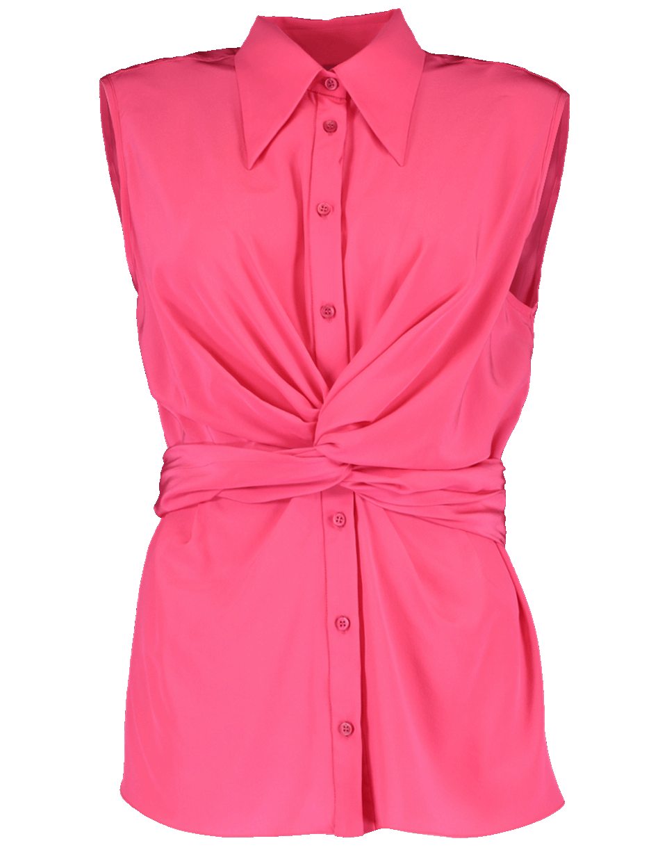 M MISSONI-Gathered Waist Collared Top-