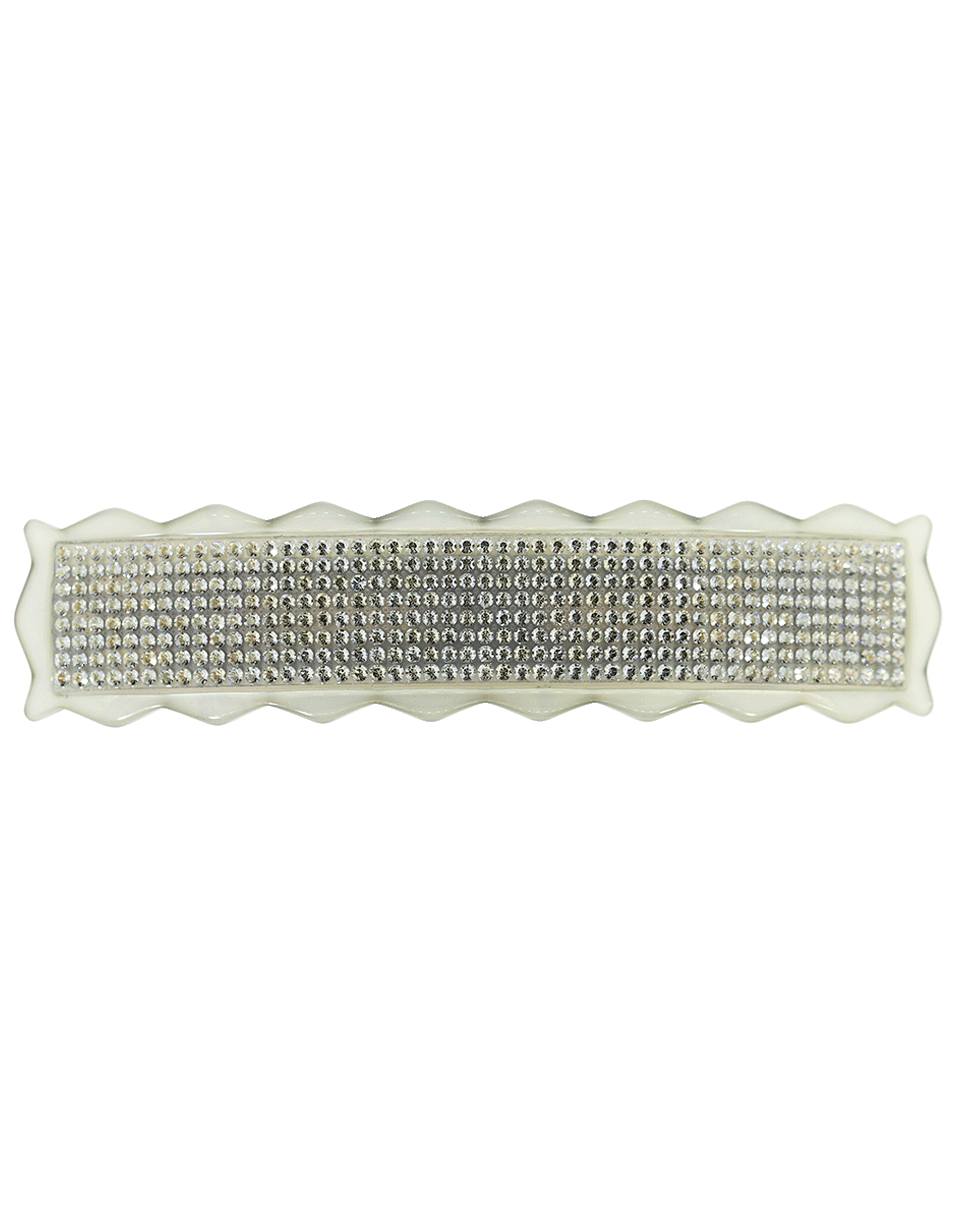 M. C. DAVIDIAN-Medium Crystal Barrette-GREY