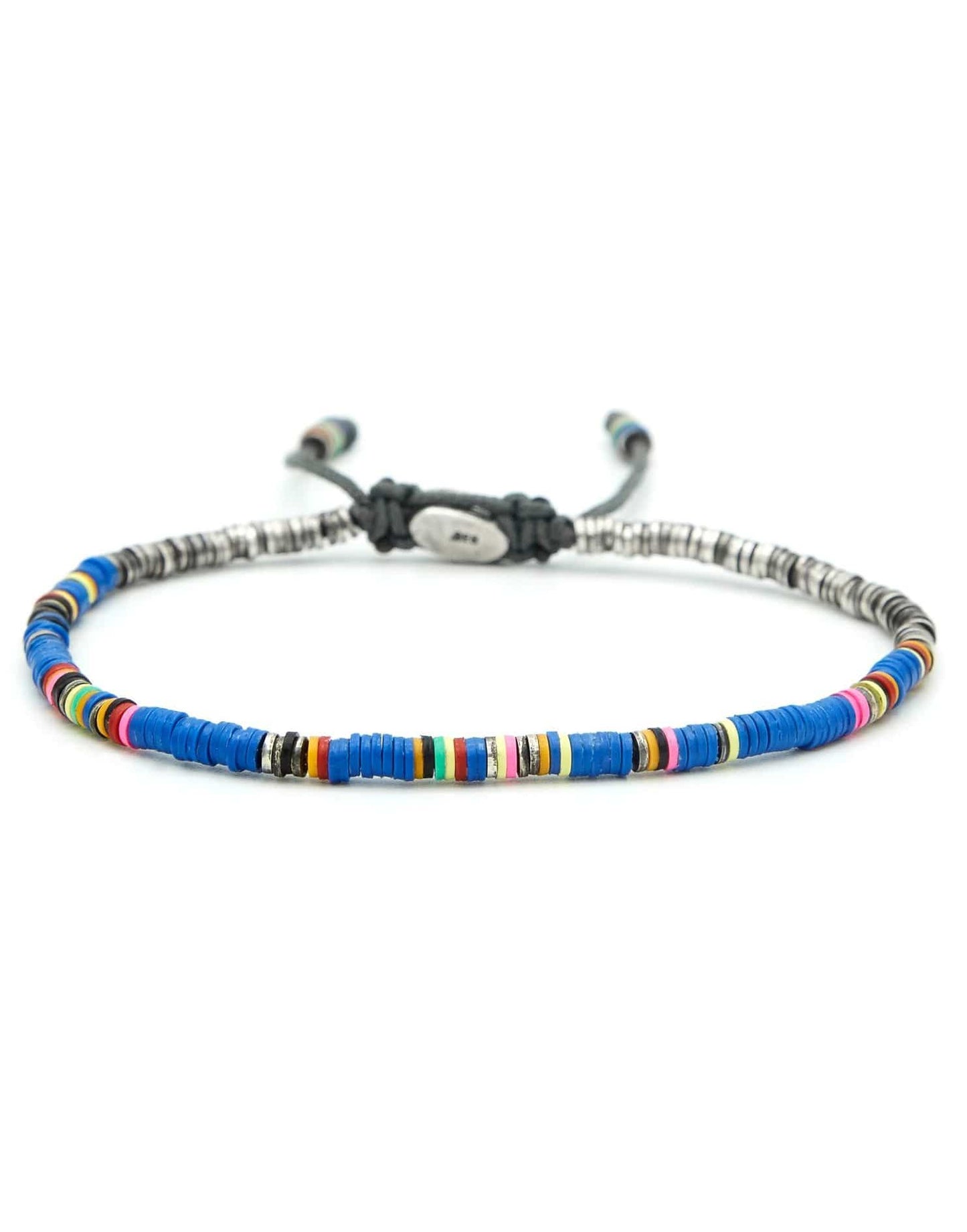 M. COHEN-Blue Ghanian Bracelet-SILVER
