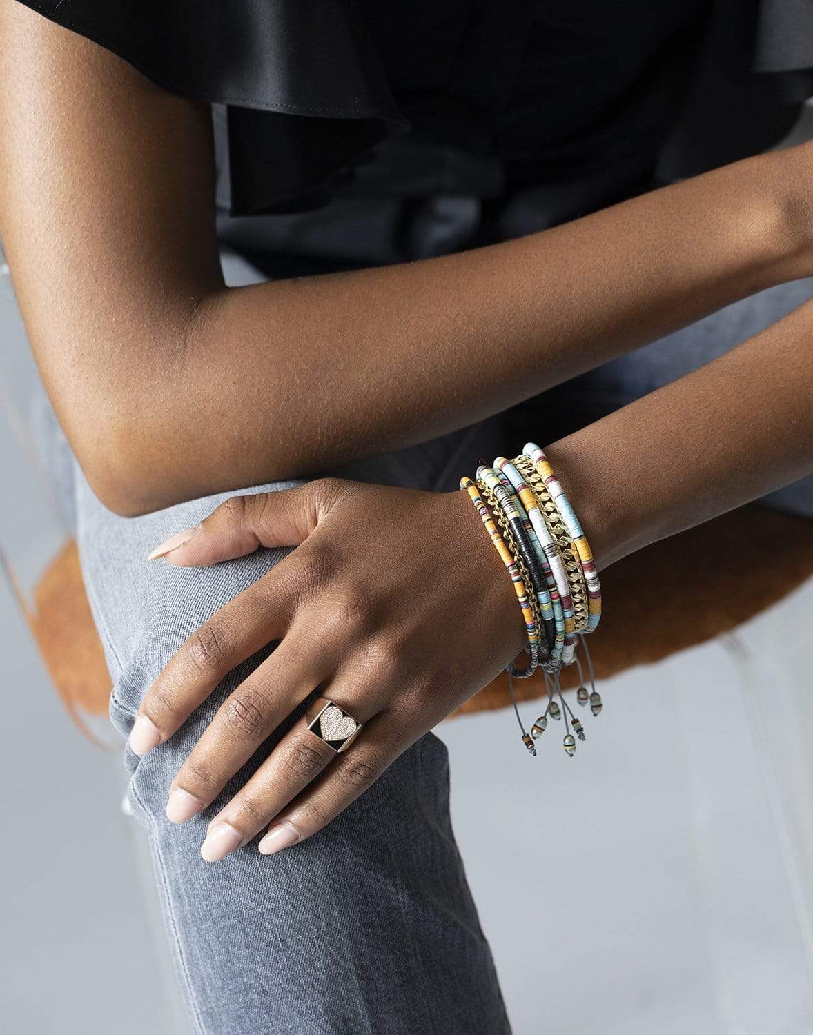 M. COHEN-The Boho Bracelet White 2-SILVER