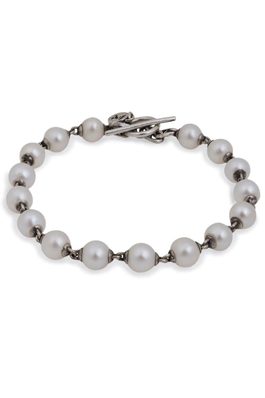 M. COHEN-Pearl and Silver Bracelet-SILVER